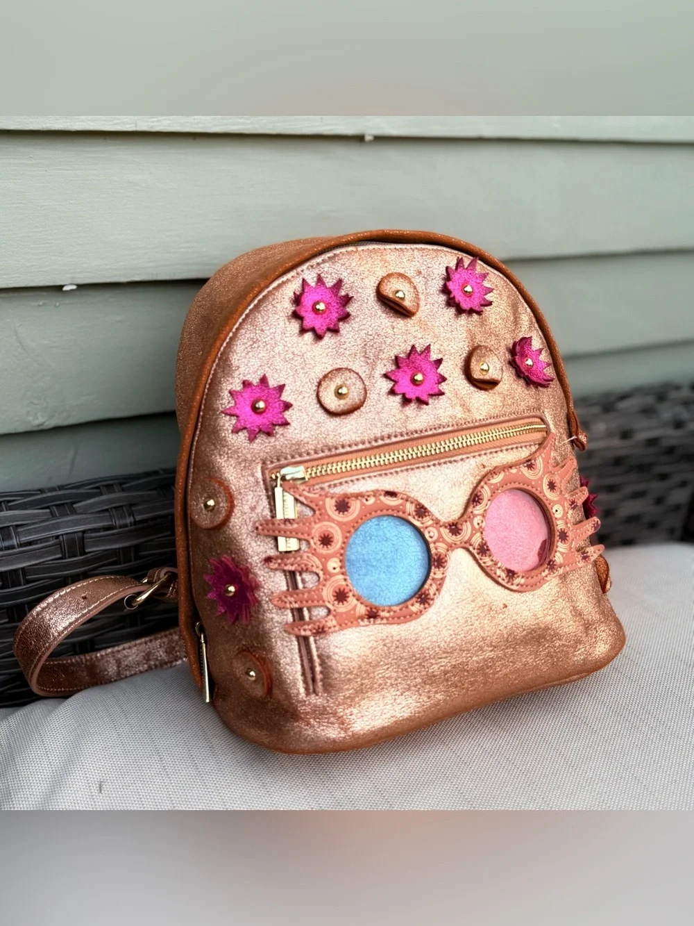 Danielle Nicole Harry Potter Luna Lovegood Mini Backpack in Rose gold - Picture 3 of 12